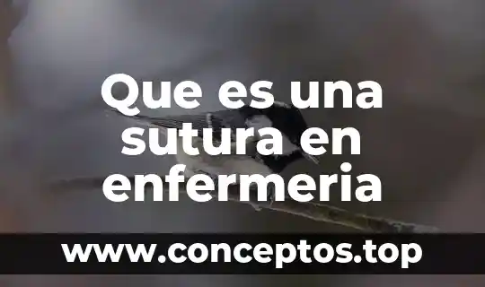 Que es una sutura en enfermeria
