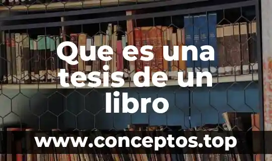 Qué es el óxido de nitrógeno libro 8 Que es una tesis de un libro