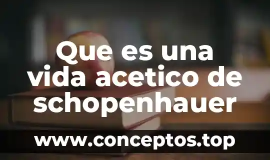 Qué es la muerte y la vida 6 Que es una vida acetico de schopenhauer