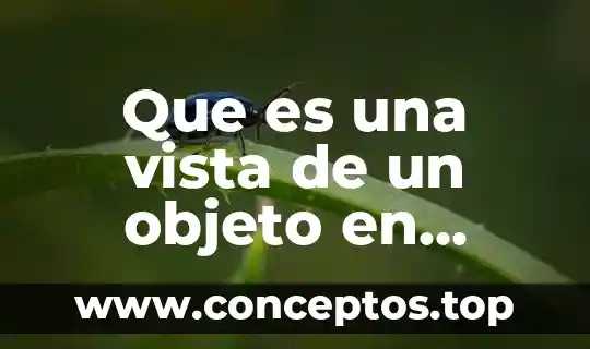 Que es una vista de un objeto en dibujo tecnico