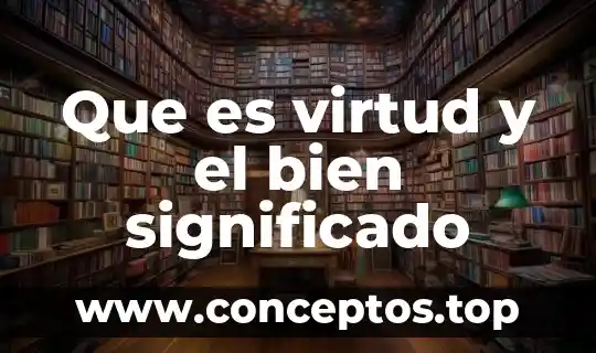 En filosofia que es virtud 8 Que es virtud y el bien significado