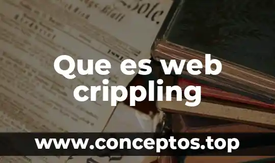 Que es web crippling
