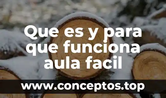 Que es y para que funciona aula facil