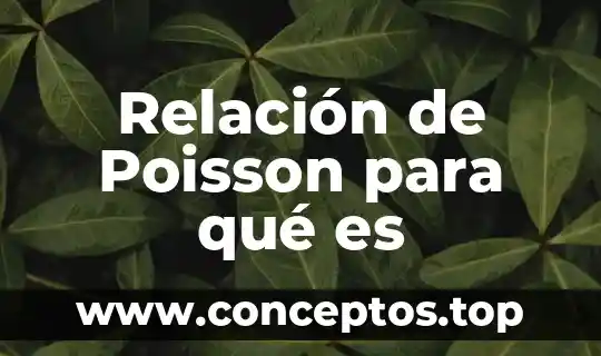 Que es la relación señal ruido en geofísica 6 Relación de Poisson para qué es