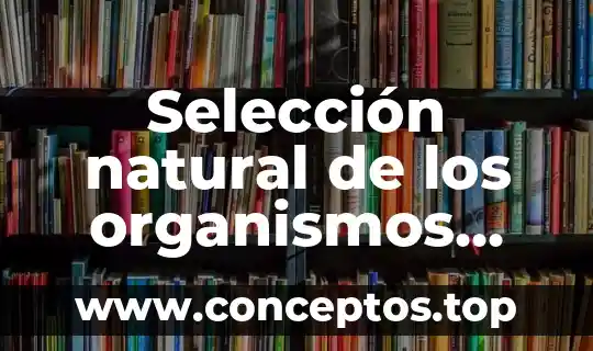 Selección natural de los organismos que es
