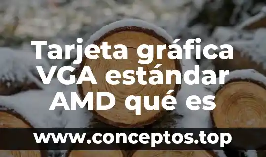 Tarjeta gráfica VGA estándar AMD qué es