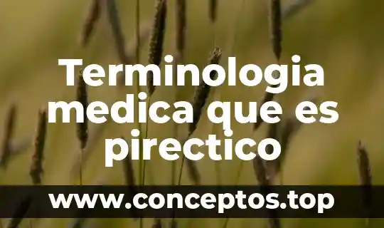 Terminologia medica que es pirectico