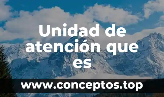 Unidad de atención que es