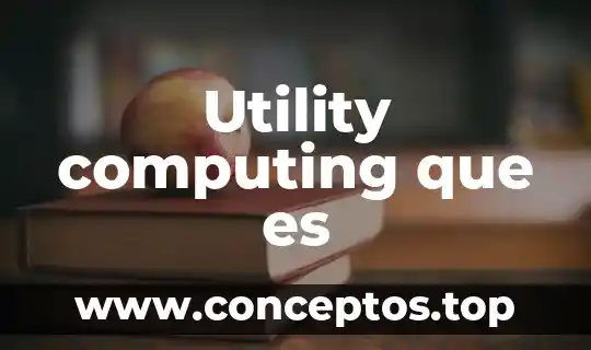 Utility computing que es