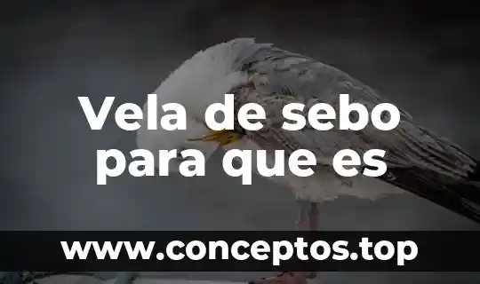 Vela de sebo para que es
