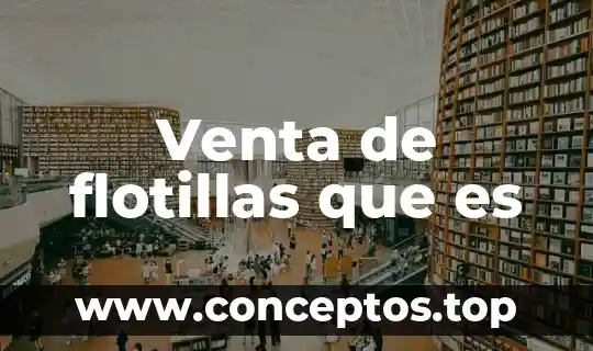 Venta de flotillas que es