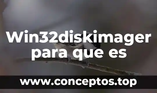 Win32diskimager para que es
