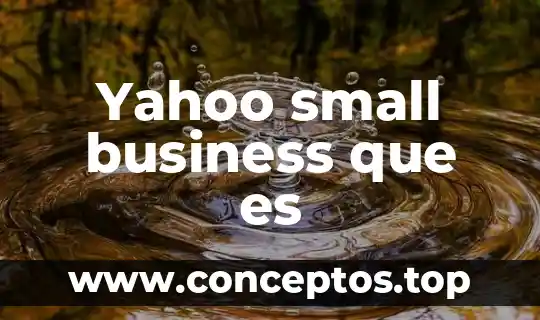 Que es un nombre propio yahoo 3 Yahoo small business que es